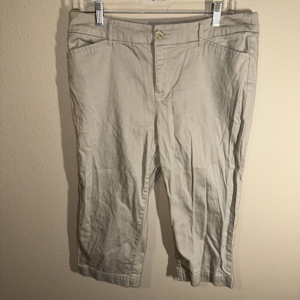 St. John’s Bay Women’s Cropped Khakis Beige